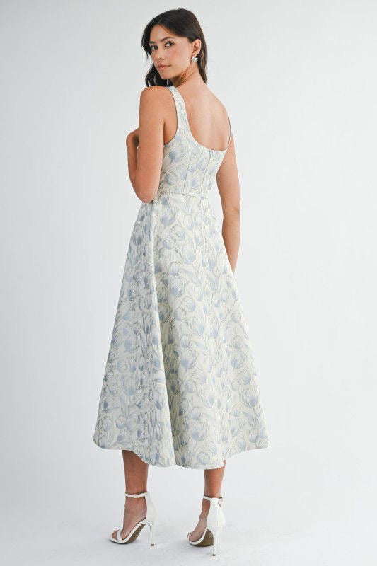 Vestido floral print