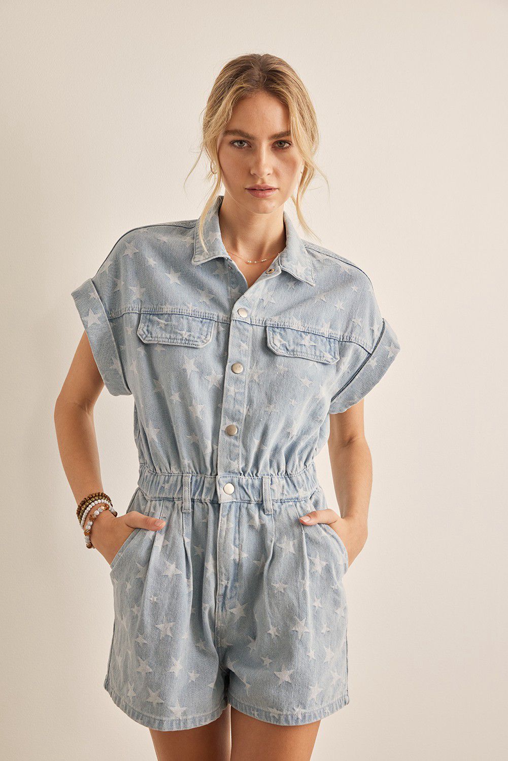 Jumpsuit Denim con estrellas