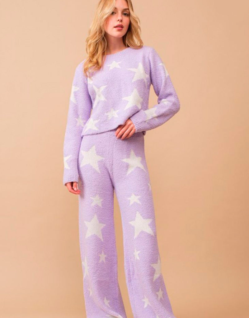 Pants estrellas morado