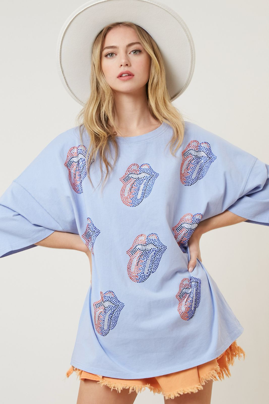 Playera Azul Rolling Stones