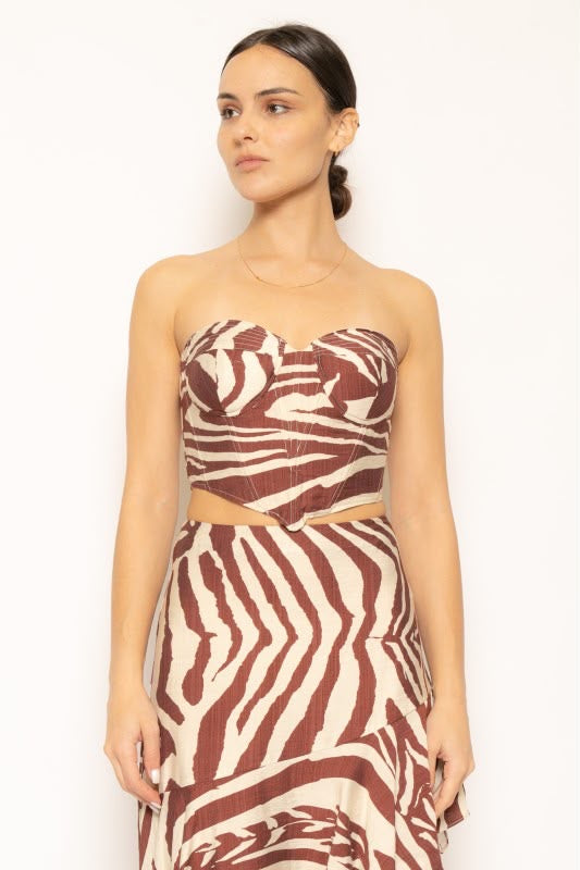 Vestido cut out print