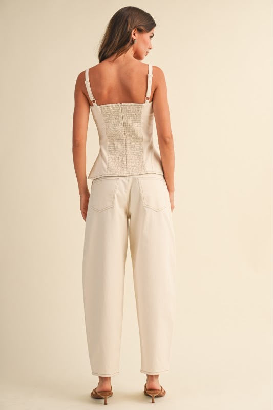 Set pantalón ivory