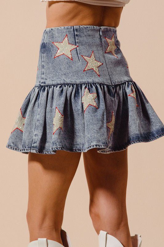 Falda estrellas
