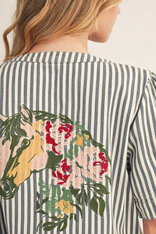 Chaqueta print caballo