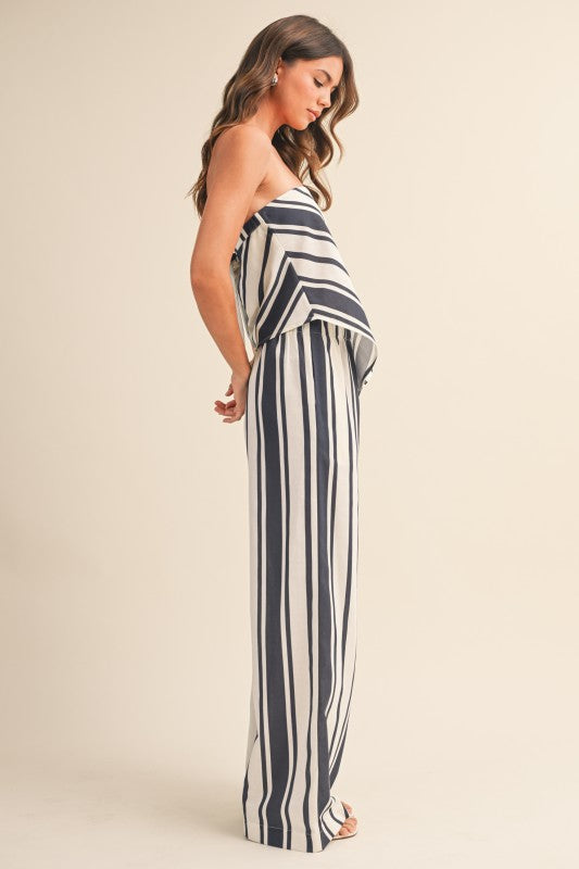 Set rayas azul