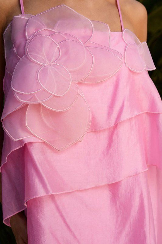 Vestido rosa flor