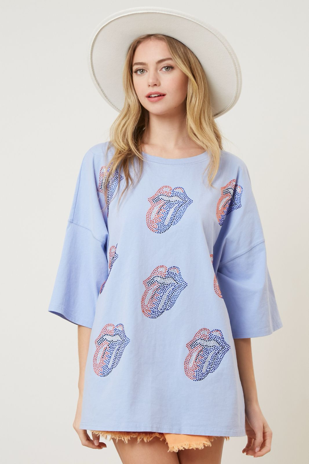 Playera Azul Rolling Stones