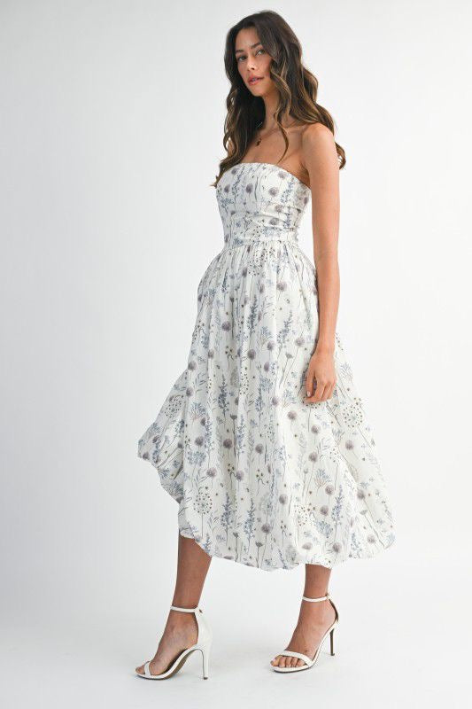 Vestido blanco flor