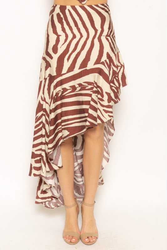 Vestido cut out print