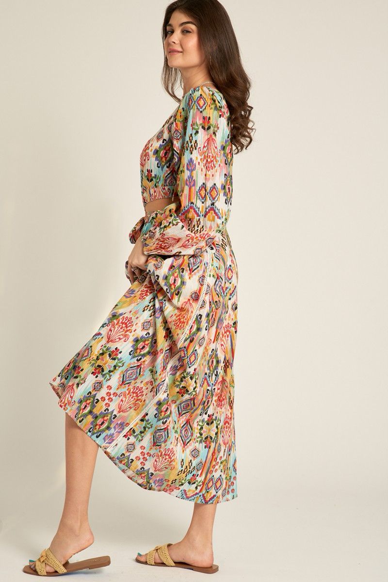 Vestido print cut out