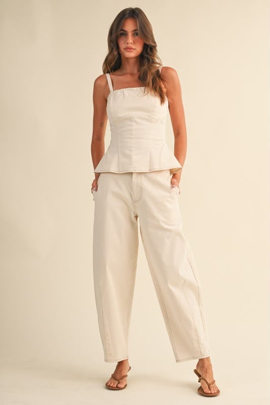Set pantalón ivory
