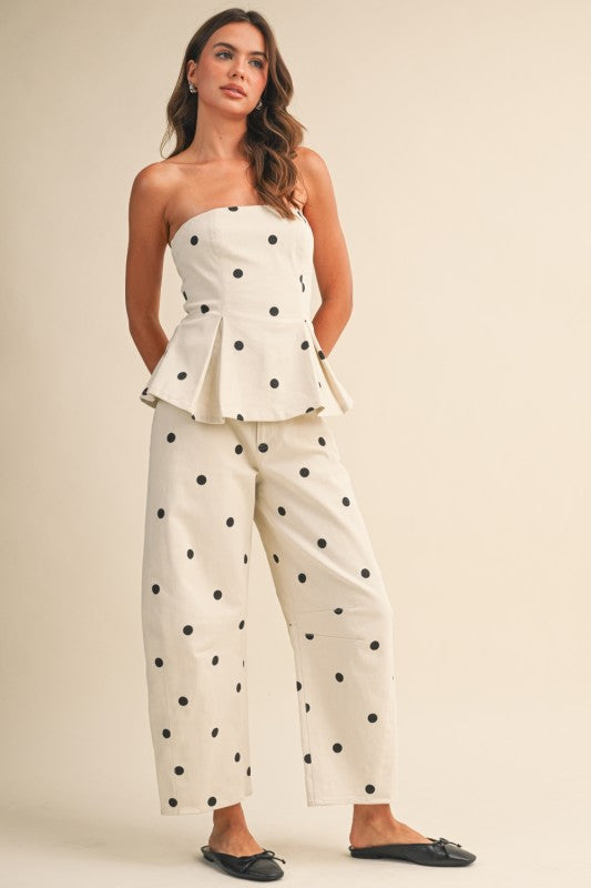 Set puntos pantalón y top
