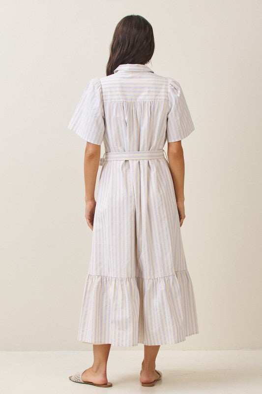 Vestido azul rayas lobster