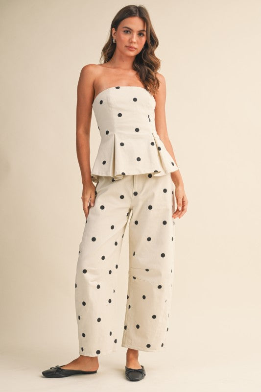 Set puntos pantalón y top