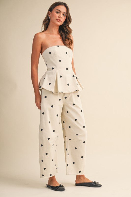 Set puntos pantalón y top